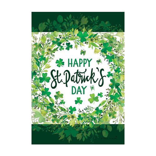 5346FM_St-Pats-Wreath-garden-size-St-Patricks-Day-flag-12-x-18