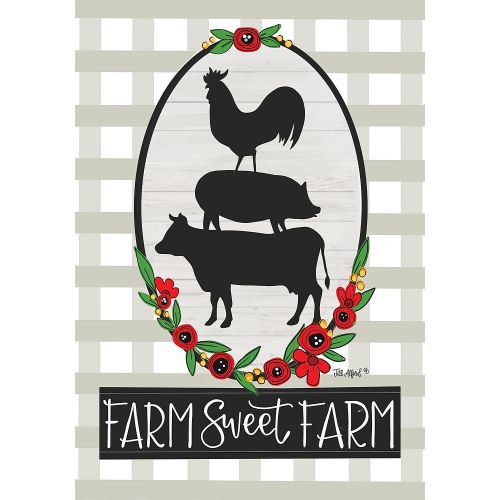 5351FL_Farm-Sweet-Farm-standard-size-farm-flag-28-x-40-featuring-cow-pig-rooster