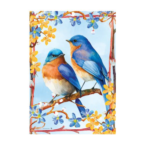 5357FM_Lovely-Bluebirds-garden-size-spring-flag-12-x-18