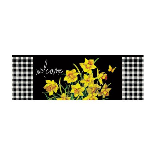 5363SS_Daffodil-Check-Signature-Sign-Welcome-yard-sign-15-x-5