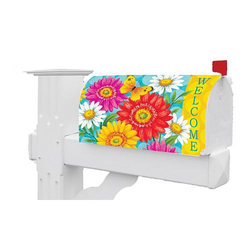 HAPPY GERBERAS Magnetic Spring Daisies Mailbox Cover