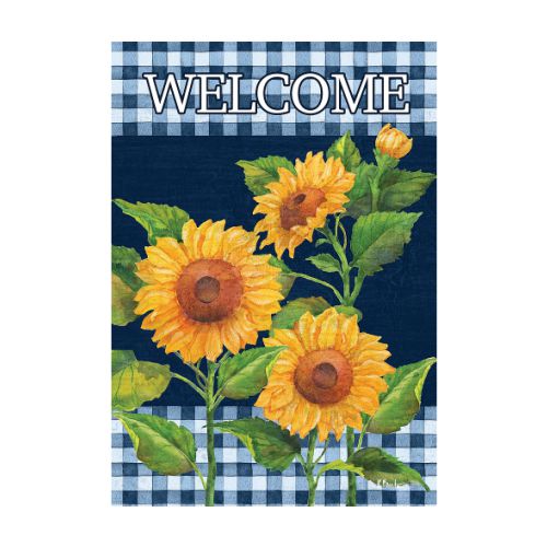 5373FM_Sunflowers-On-Navy-garden-size-Summer-flag