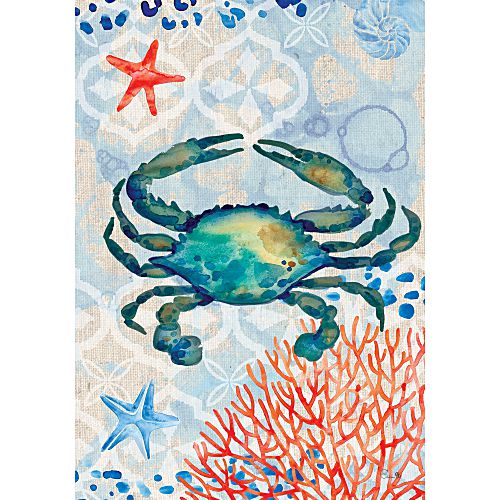 5383FL_Crab-and-Coral-standard-size-sea-flag-28-x-40