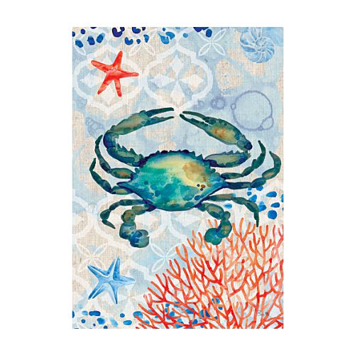 5383FM_Crab-and-Coral-garden-size-sea-flag-12-x-18