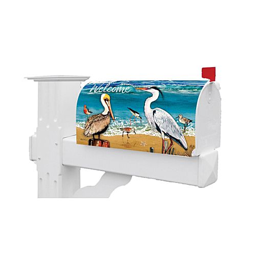 5388MM_Shore-Birds-Mailbox-Makeover-shorebirds-pelican-seagull-crane-mailbox-cover