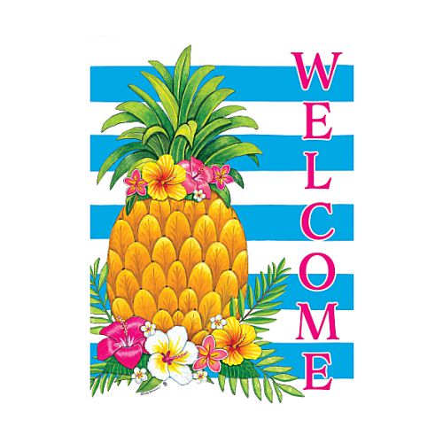 5389FM_Pineapple-Stripe-garden-size-summer-flag-12-x-18