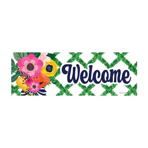 5392SS_Floral-Lattice-Signature-Sign-welcome-yard-sign-15-x-5