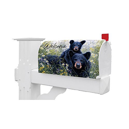 BLACK BEAR LOOKOUT Wildlife Welcome, Magnetic Mailbox Cover