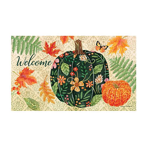 5461M_Pumpkin-and-leaves-indoor-outdoor-fall-doormat-30-x-18