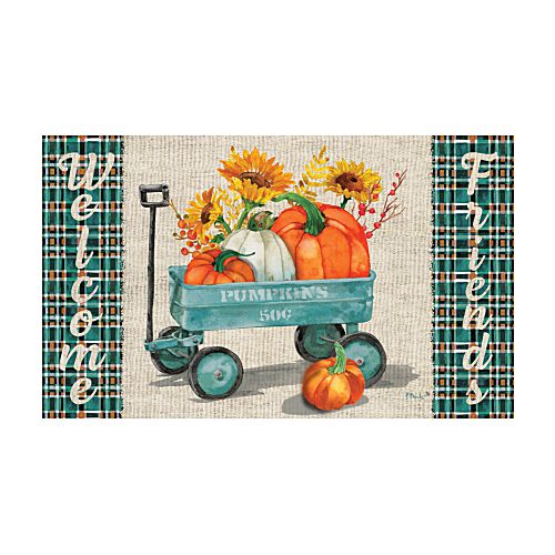 5465M_Pumpkin-Wagon-indoor-outdoor-Fall-doormat-30-x-18