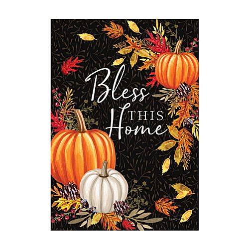 5466FM_Bless-This-Home-garden-size-fall-flag-12-x-18