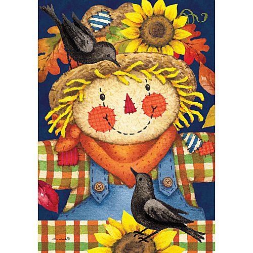 5473FL_Scarecrow-Plaid-standard-size-Fall-flag-28-x-40