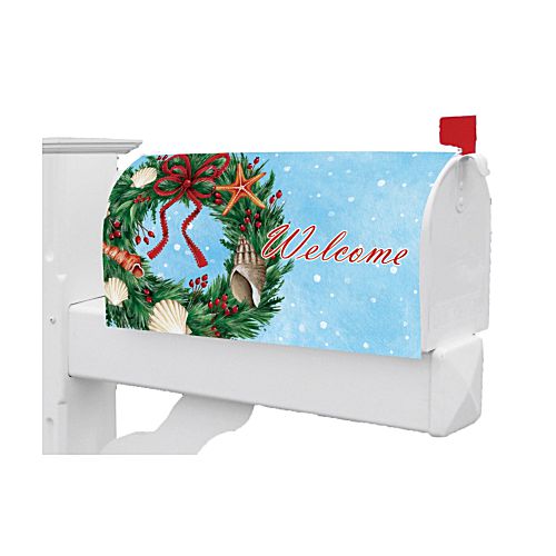 5487MM_Seashell-Wreath-Mailbox-Makeover-Christmas-mailbox-cover