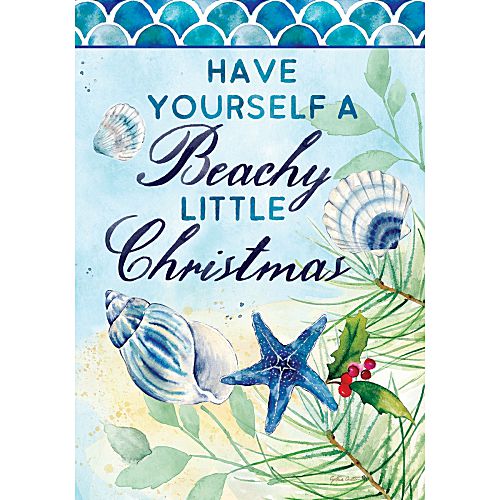 5489FL_Beachy-Christmas-standard-size-coastal-Christmas-flag-28-x-40