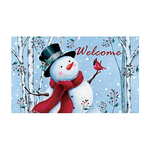 5491M_Top-Hat-Snowman-indoor-outdoor-winter-welcome-doormat