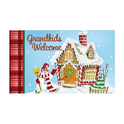 5492M_Grandkids-Welcome-indoor-outdoor-winter-gingerbread-doormat-30-x-18