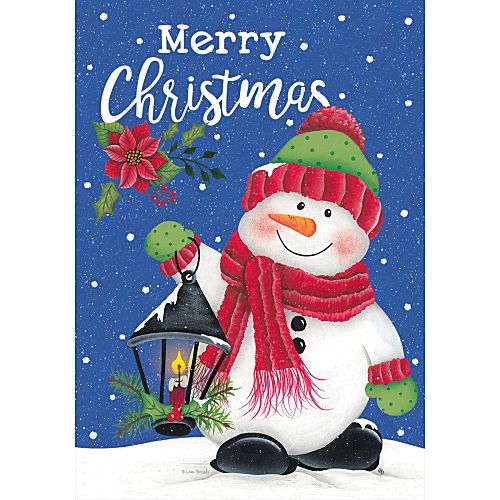 5493FL_Snowman-Lantern-standard-size-Christmas-flag-28-x-40