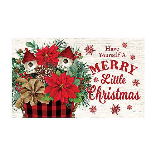 5496M_Poinsettia-Arrangement-indoor-outdoor-Christmas-doormat-30-x-18