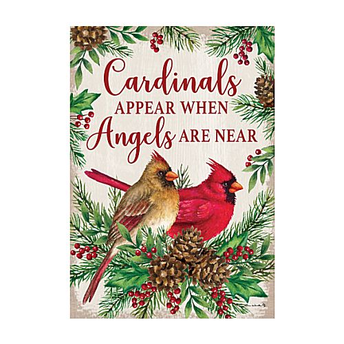 5501FM_Cardinals-And-Angels-garden-size-flag-Cardinals-Appear-When-Angels-Are-Near-12-x-18