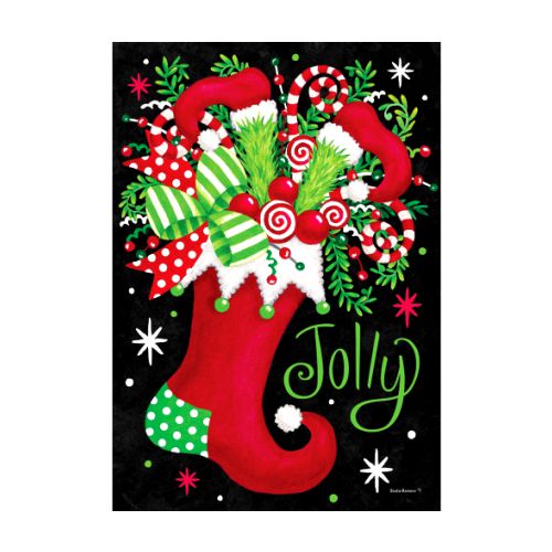 5510FM_Jolly-Stocking-garden-size-Christmas-flag-12-x-18