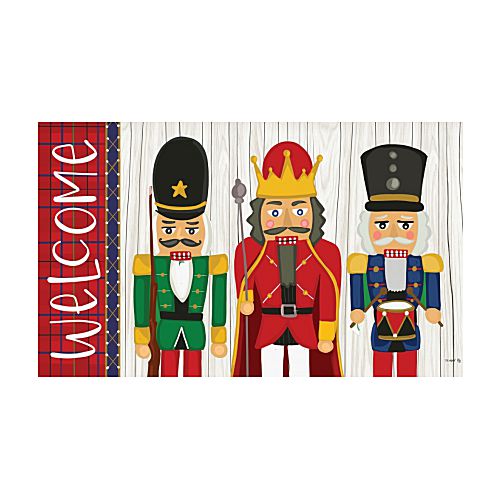 NUTCRACKERS Indoor/Outdoor Christmas Welcome Doormat