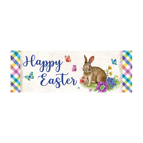 5589SS_Bunny-Plaid-Signature-Sign-Happy-Easter-yard-sign-15-x-5