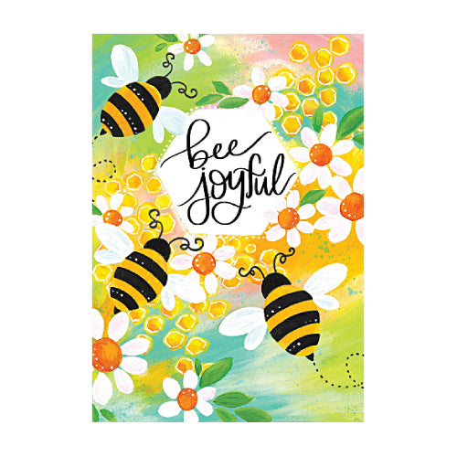 5596FM_Bee-Joyful-garden-size-inspirational-flag