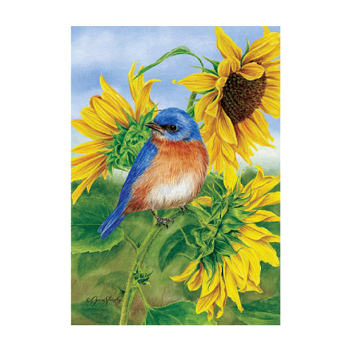 5597FM_Bluebird-Sunflowers-garden-size-summer-flag