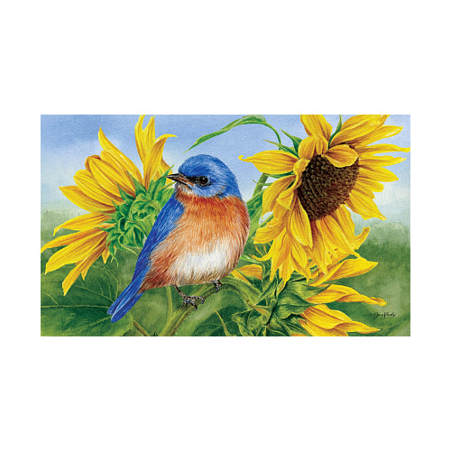 5597M_Bluebird-Sunflowers-indoor-outdoor-summer-doormat