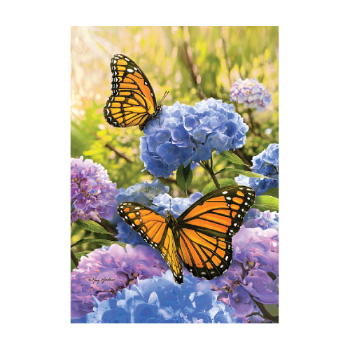 5602FM_Monarch-Hydrangeas-garden-size-butterfly-flag