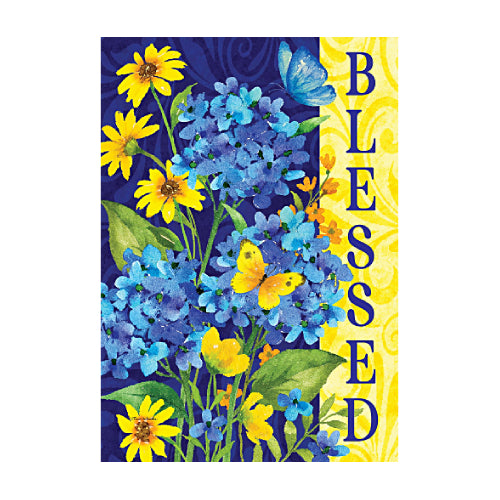 5604FM_Blessed-Hydrangeas-garden-size-inspirational-flag