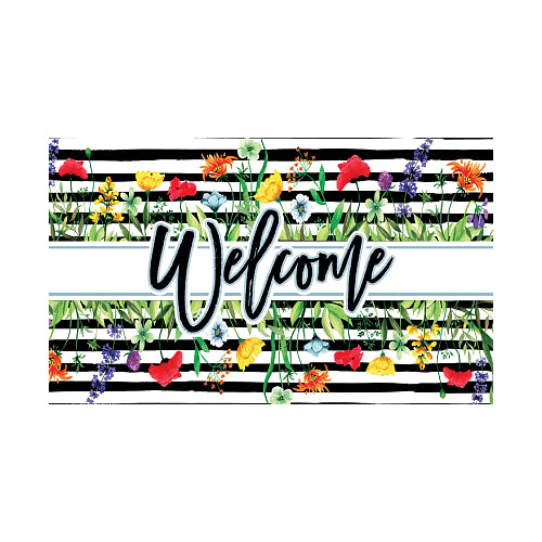 5605M_Wildflower-Stripes-indoor-outdoor-floral-welcome-doormat