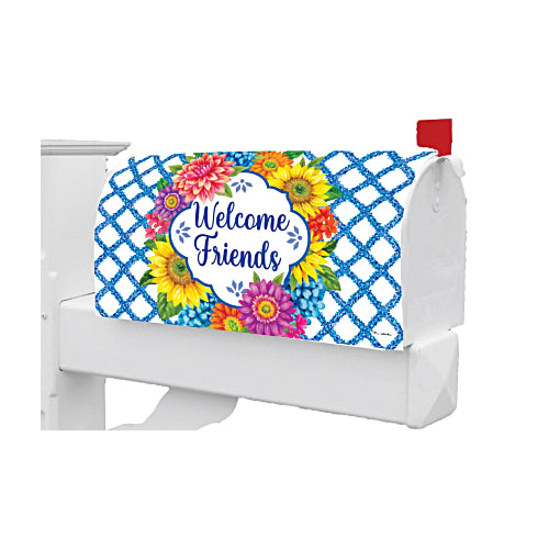 5606MM_Floral-Vines-Mailbox-Makeover-welcome-friends-floral-mailbox-cover