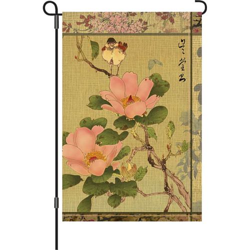 56073_Peony-and-Bird-garden-size-floral-flag-12-x-18