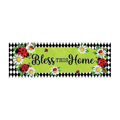 5611SS_Ladybug-Diamond-Signature-Sign-bless-this-home-yard-sign-15-x-5