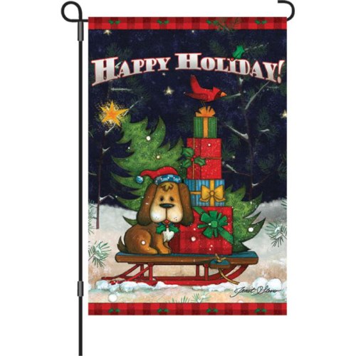 56123_Doggone-Happy-Holiday-garden-size-PremierSoft-Christmas-flag-12-x-18