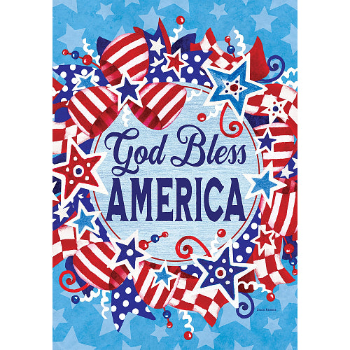 5612FL_God-Bless-Wreath-standard-size-patriotic-flag-28-x-40