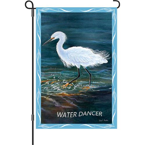 56149_Water-Dancer-garden-size-premiersoft-Snowy-Egret-flag-12-x-18