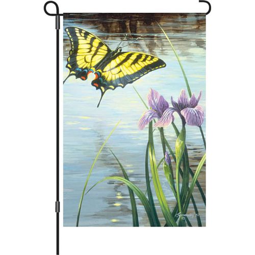 56164_Swallowtail-and-iris-illuminated-garden-size-butterfly-flag-12-x-18