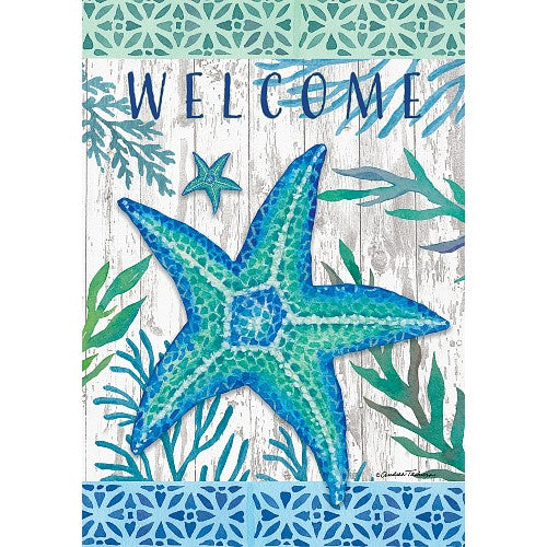 5618FL_Teal-Starfish-standard-size-underseas-flag-28-x-40