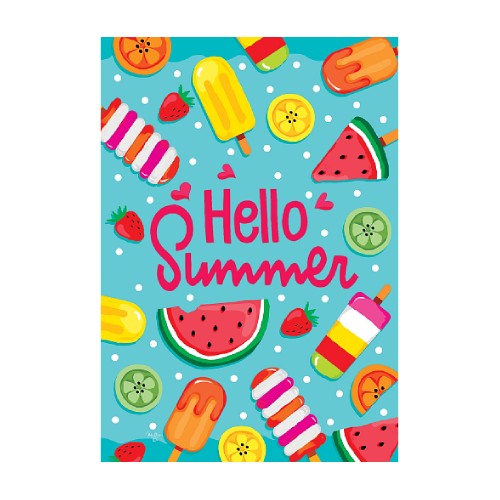 5624FM_Popsicles-garden-size-summer-treats-flag-12-x-18