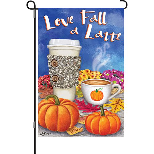 56253_Love-Fall-A-Latte-garden-size-PremierSoft-Autumn-flag-12-x-18