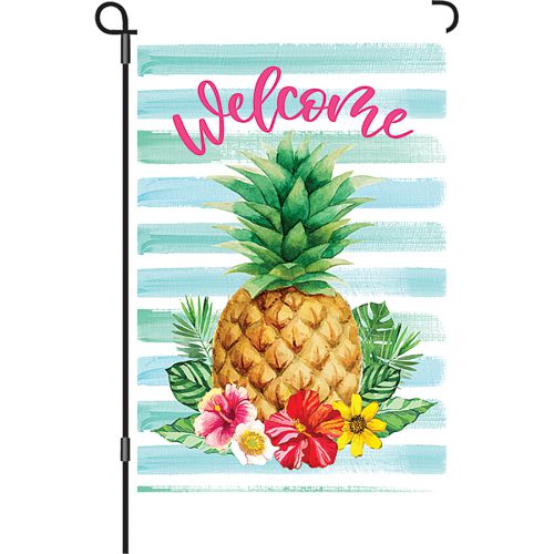 56372_hibiscus-Pineapple-garden-size-welcome-flag-12-x-18J