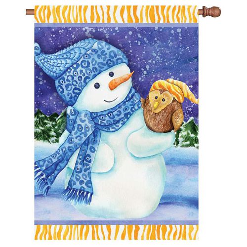 57031_Snowman-And-Owl-standard-size-winter-flag