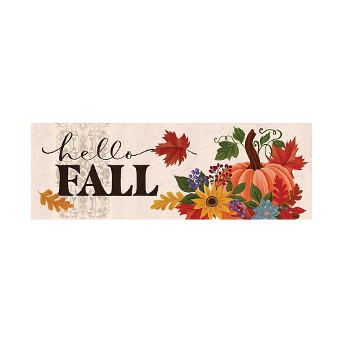 Hello Fall PVC Yard Sign - Autumn Outdoor Decor – Wind Sensations