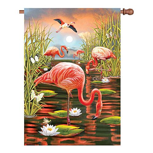 57101_Flamingo-Sunset-standard-size-tropical-flag-28-x-40