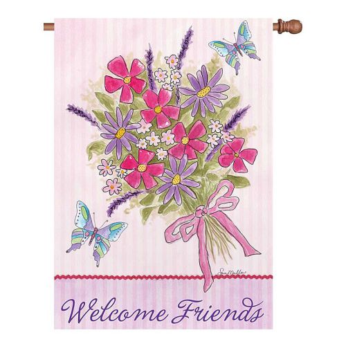 57172_Bouquet-For-Friends-standard-size-flower-butterflies-flag-28-x-40