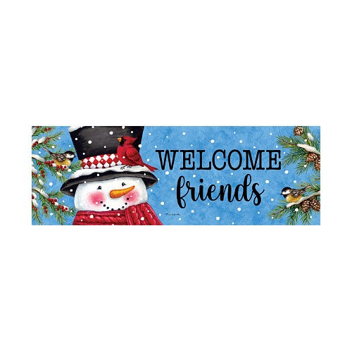 5721SS_Snowman-and-Birds-Signature-Sign-winter-welcome-friends-yard-sign