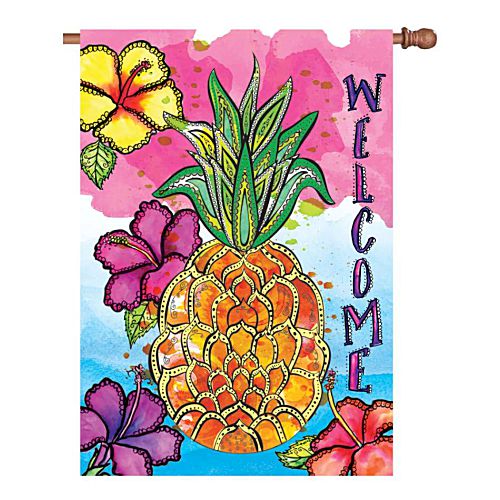 57227_Welcome-Pineapple-standard-size-illuminted-welcome-flag-28-x-40