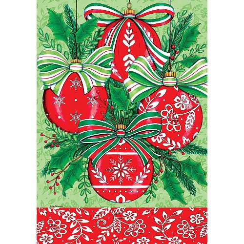 5733FL_Red-Ornaments-standard-size-Christmas-house-flag